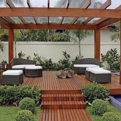 Decks de Madeira — Para jardins e piscinas.